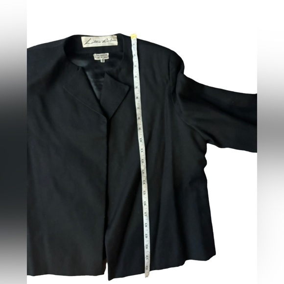 Vintage Lillie Rubin 100% Woolen Aztec Sequin Open Front Blazer Size 8 - Picture 12 of 13